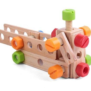 ست اسباب بازی میز ابزار چوبی Wooden tool table toy set -اسباب بازی